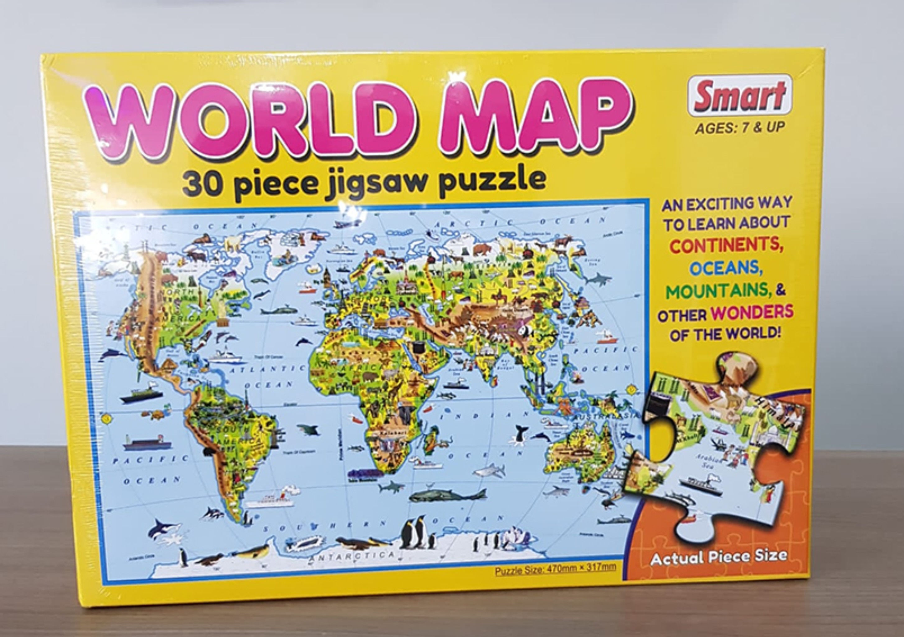 30pcs World map jigsaw puzzle