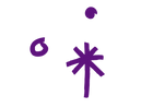 Dark purple scribbles
