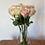 Thumbnail: vase of a dozen pink roses