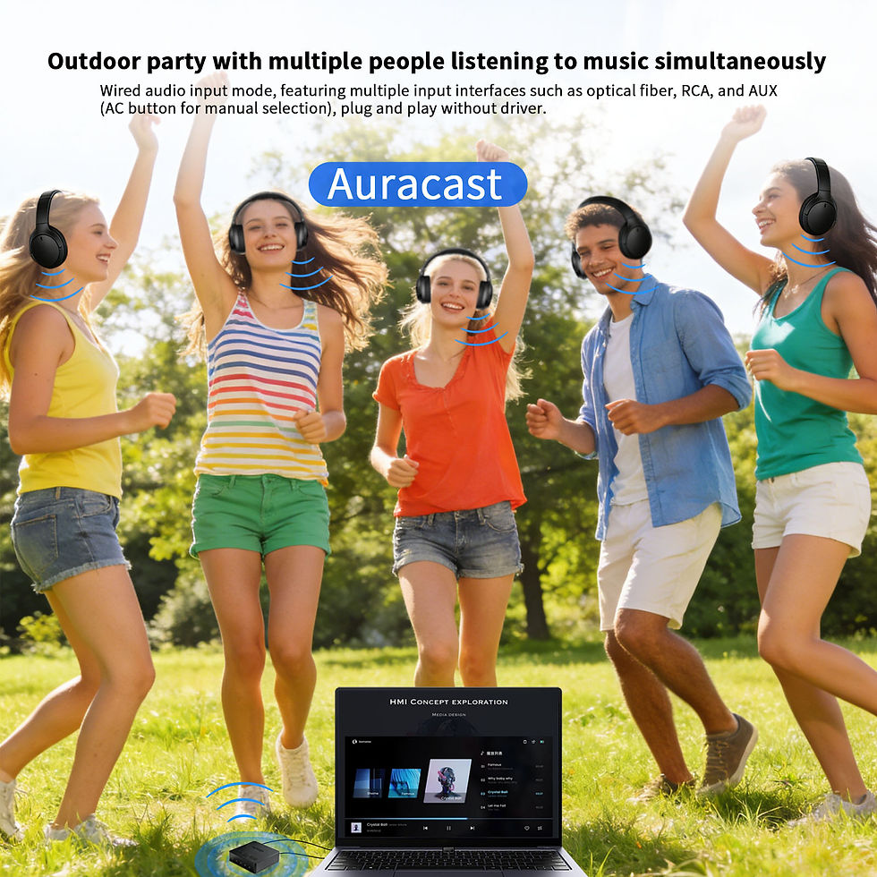 Miniaturbild: Auracast Broadcast Transmitter with LC3 Low Latency Audio Codec, Bluetooth & Wir