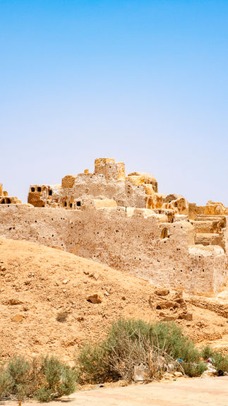 From a distance, the granary of Qasr Al-Nalut in Libya looks the most palatial than other granaries in the area, but is still built of stone and mud.