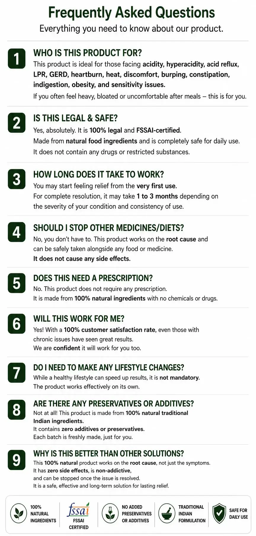 Acid Reset Protocol FAQ
