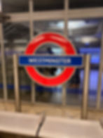 London Underground, Tube, stop Westminster. Great travel with the London Oyster card,