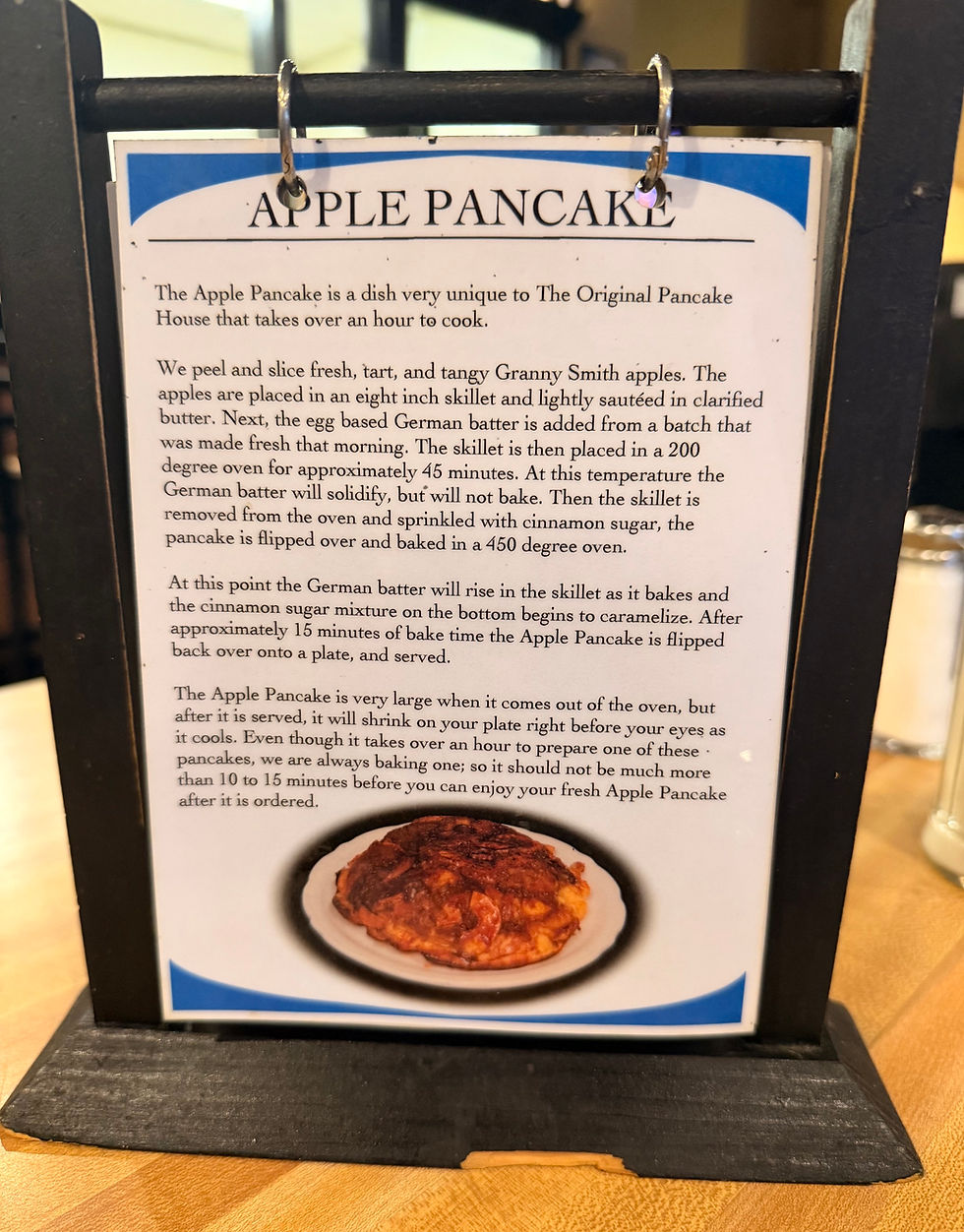 The Baked Apple Pancake: An Hour-Long Epic.