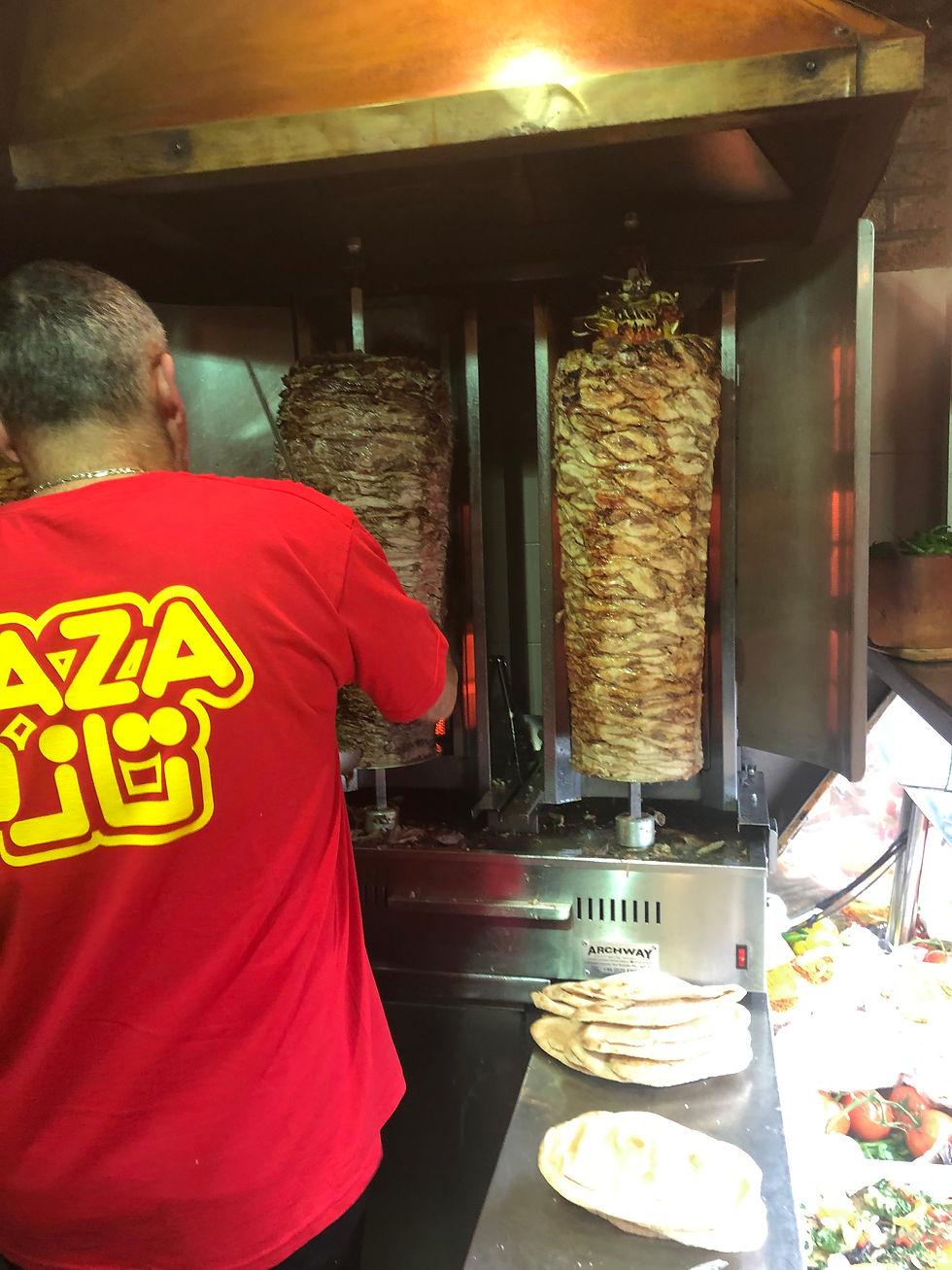 One of many street food location in Kensington London