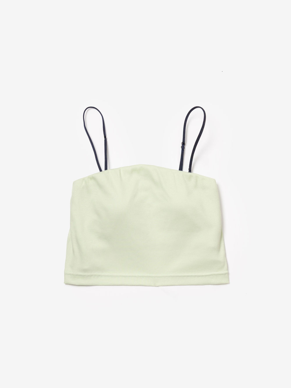 【skin】Multi Rib Cropped Bra Pistachio