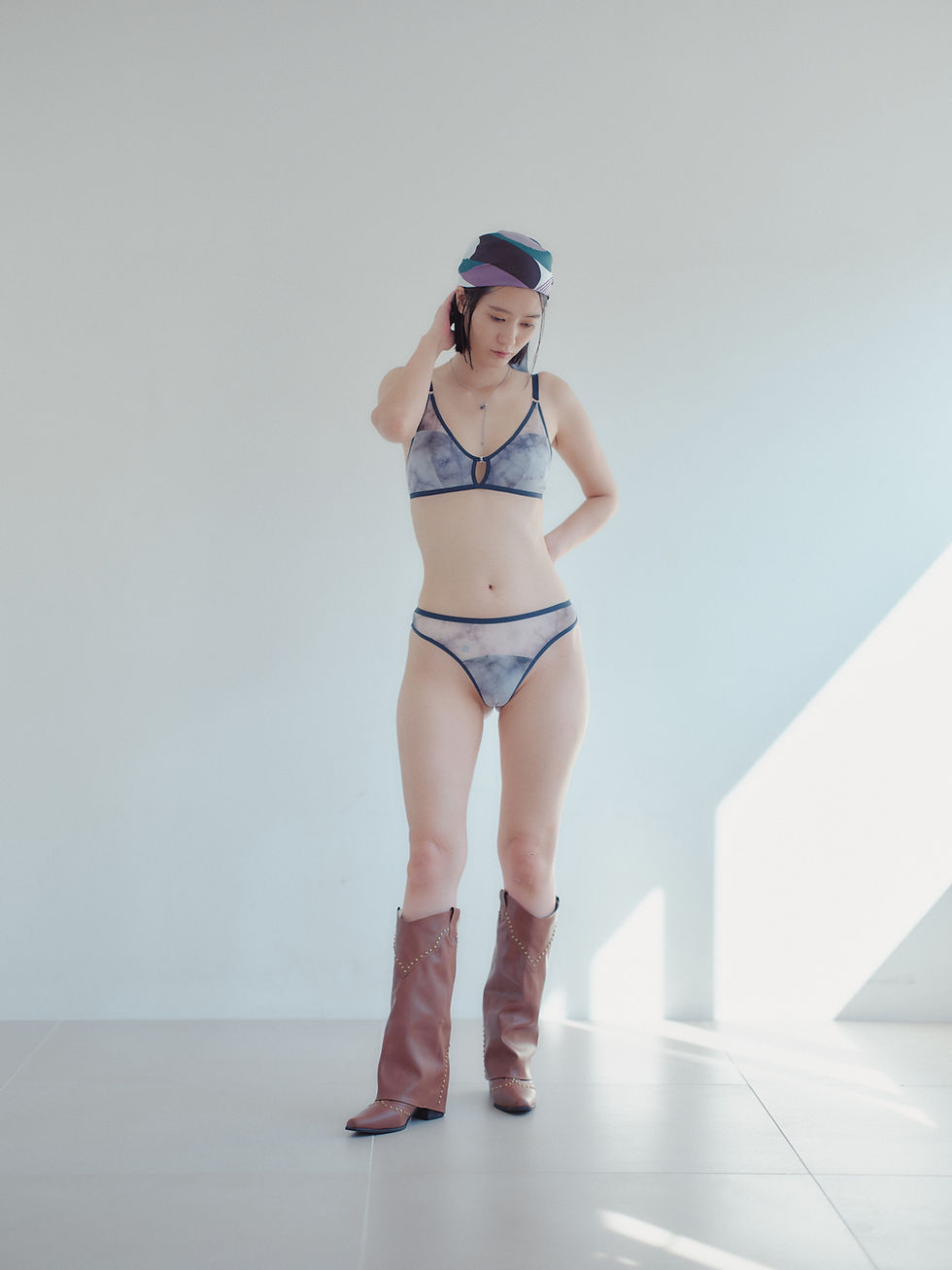 サムネイル： Sheer Drop Bra Misty Gray