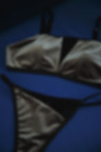 Thumbnail: 【Moya】Velour Mesh Bra Mirror Gray