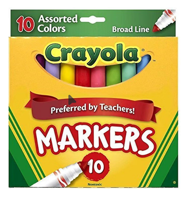 Choose Crayola brand markers