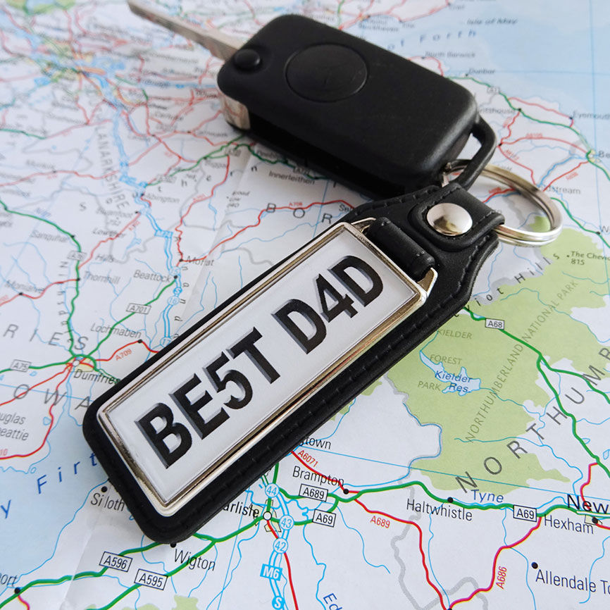 Thumbnail: Personalised Number Plate Keyring