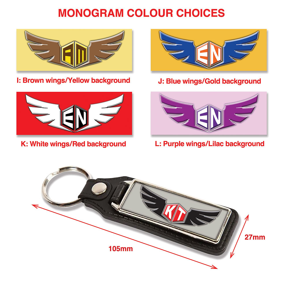 Thumbnail: Personalised Monogram Key Ring