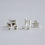 Thumbnail: Sterling Silver Musical Note Stud Earrings