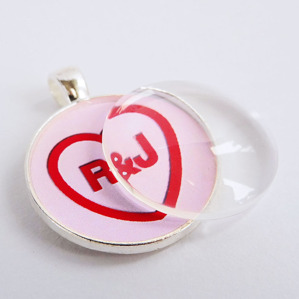 Thumbnail: Personalised Lovers & Valentine Keyring And Bag Charm