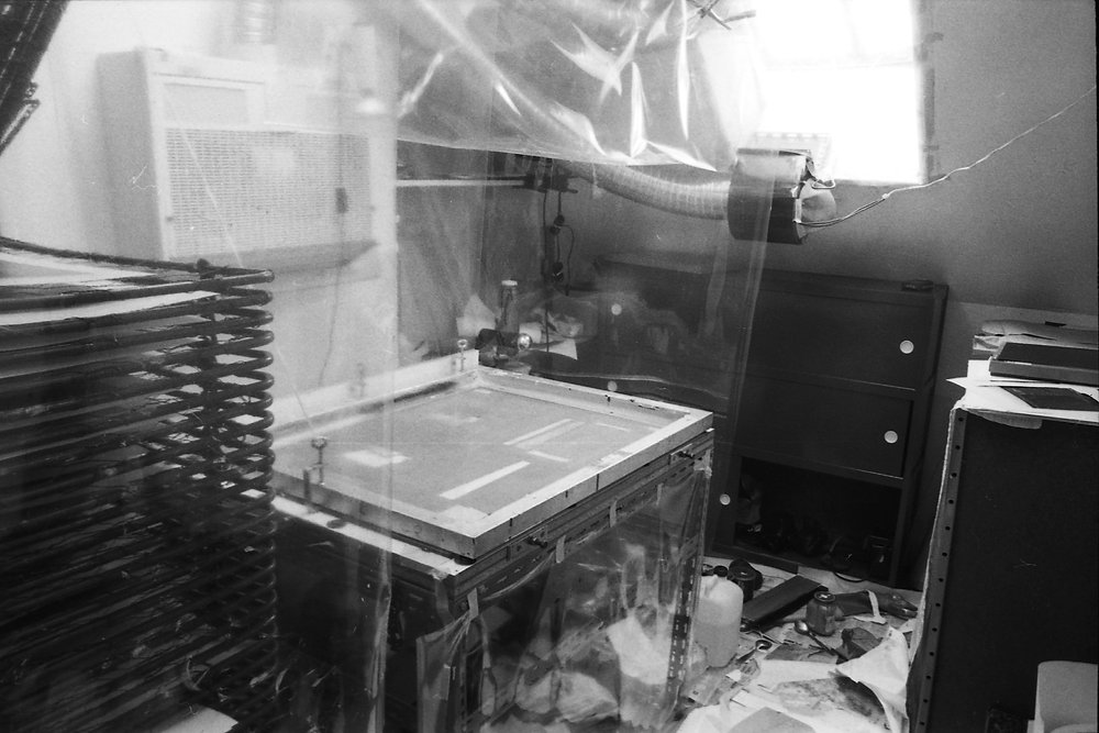 Sérigraphie, Anne Vanyp avec Jean-Pierre Point et Michel Nobels