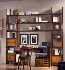 bibliothèque merisier