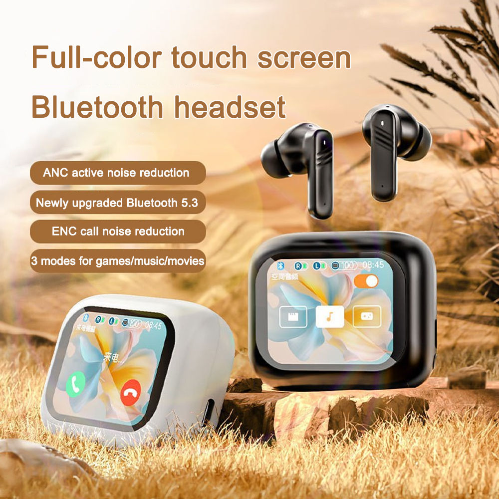 In-ear Headphone Touch Screen ANC Wireless Earphones TWS Noise Cancelling Earbud