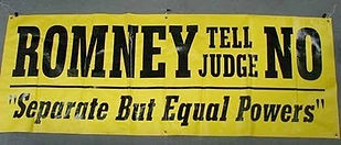 Banner in May 2004 advised Gov. Romney to follow constitution & ignore baseless ruling.