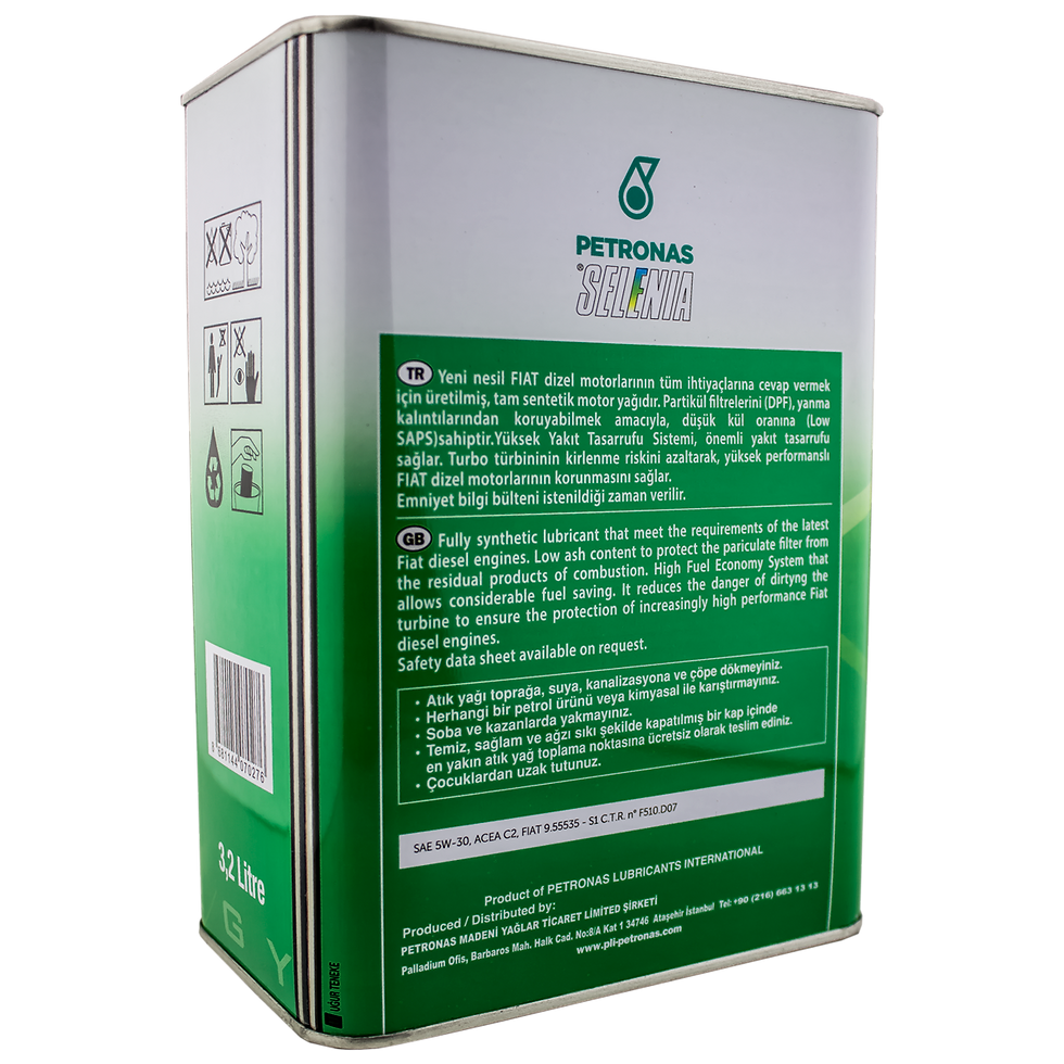 Thumbnail: Petronas Selenia Pure Energy 5W-30 Engine Oil ACEA C2 DPF (3.2 Liter & Box)