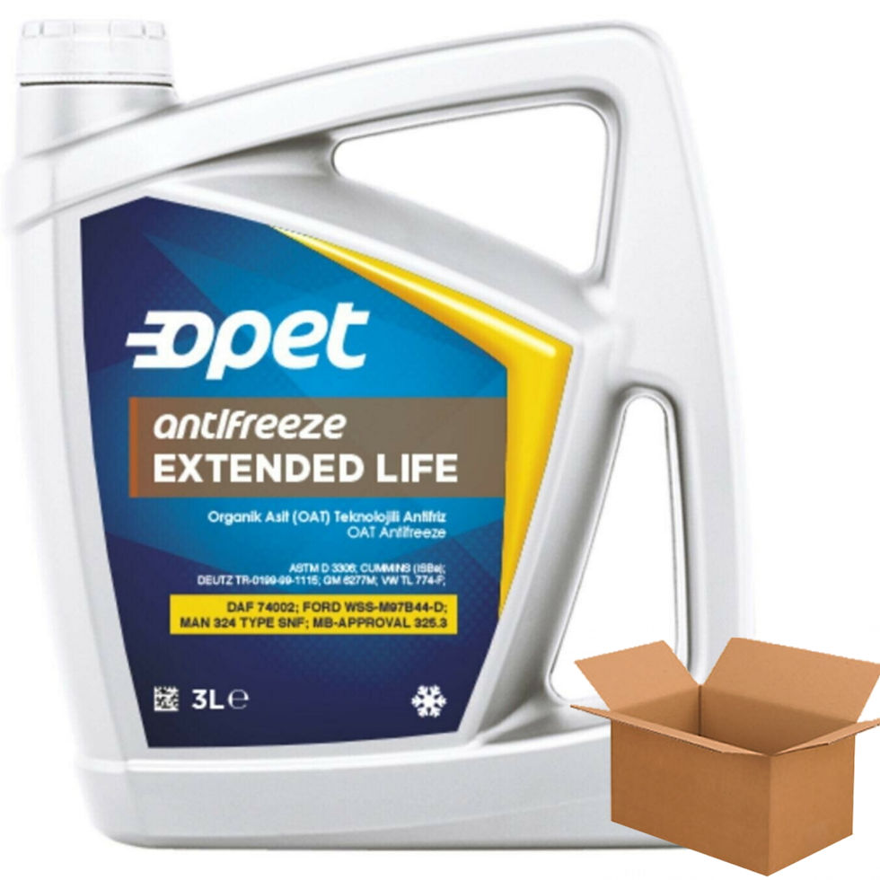 Küçük resim: Opet Extended Life Konsantre Kırmızı Antifriz (3, 6, 12 Litre & Koli Seçimli)
