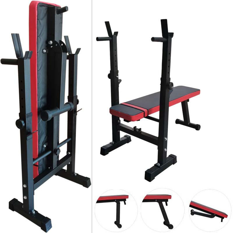Miniatura: Multifunctional Adjust. Gym Equipment Sit Up Bench Barbell Dumbbell Rack