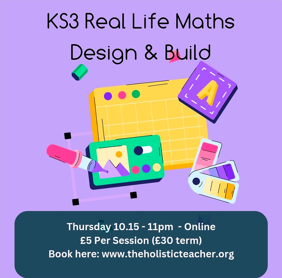 KS3 Real Life Maths - 05/01/26 - 13/03/26