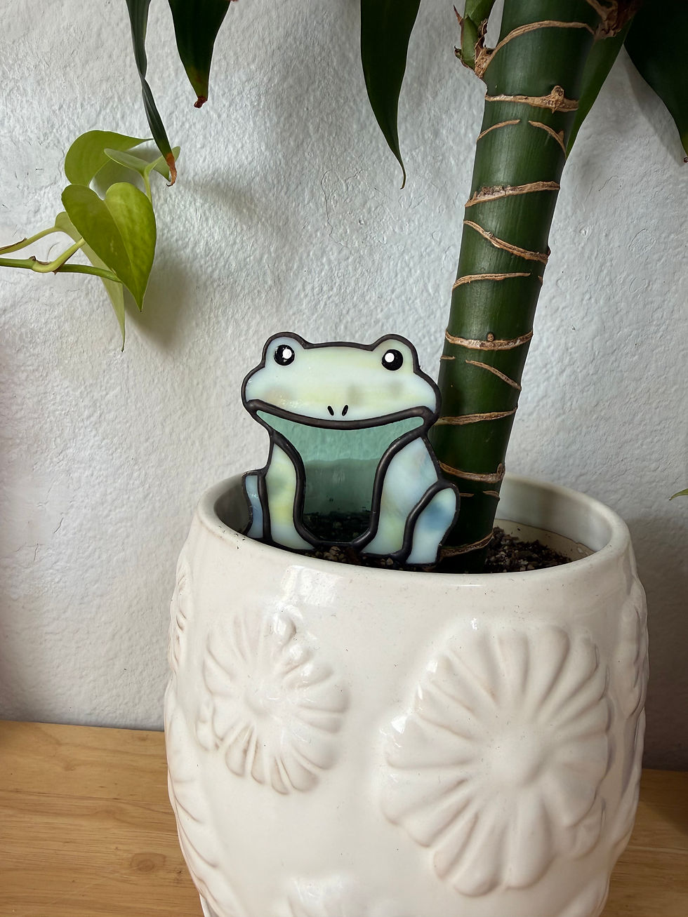Thumbnail: Mottled Yellow & Teal Froggie  $65