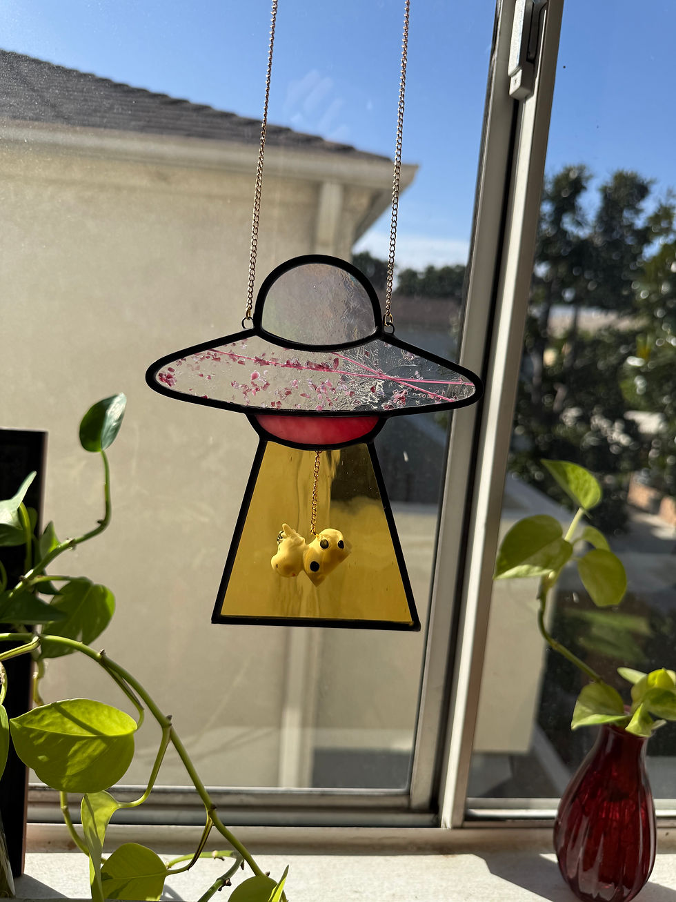 Thumbnail: Pink confetti mini UFO  $100