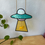 Thumbnail: Teal & Pink Mini UFO $120