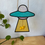 Thumbnail: Teal & Pink Mini UFO $120
