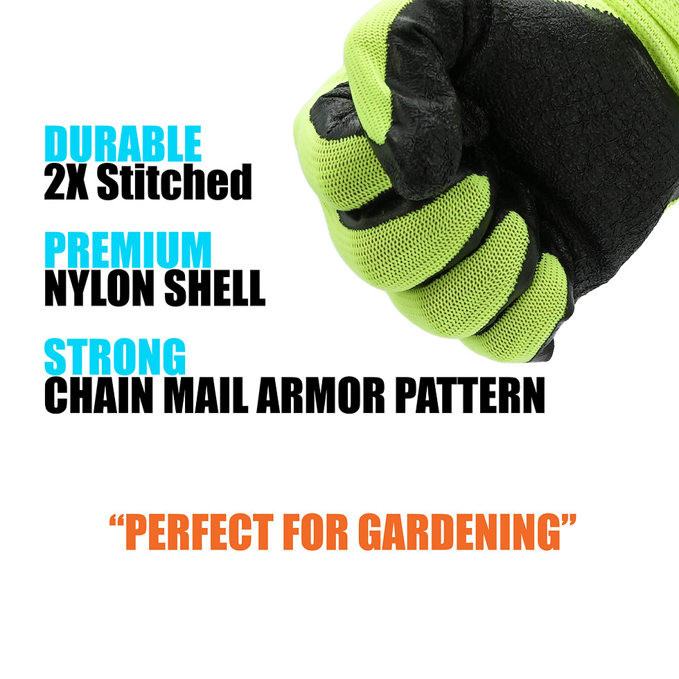 Thumbnail: Saver super grip safety work gloves for greasy and plumbing work