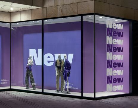 Oberpollinger – “NEW” Campaign Window Display Detail by Christina Nath