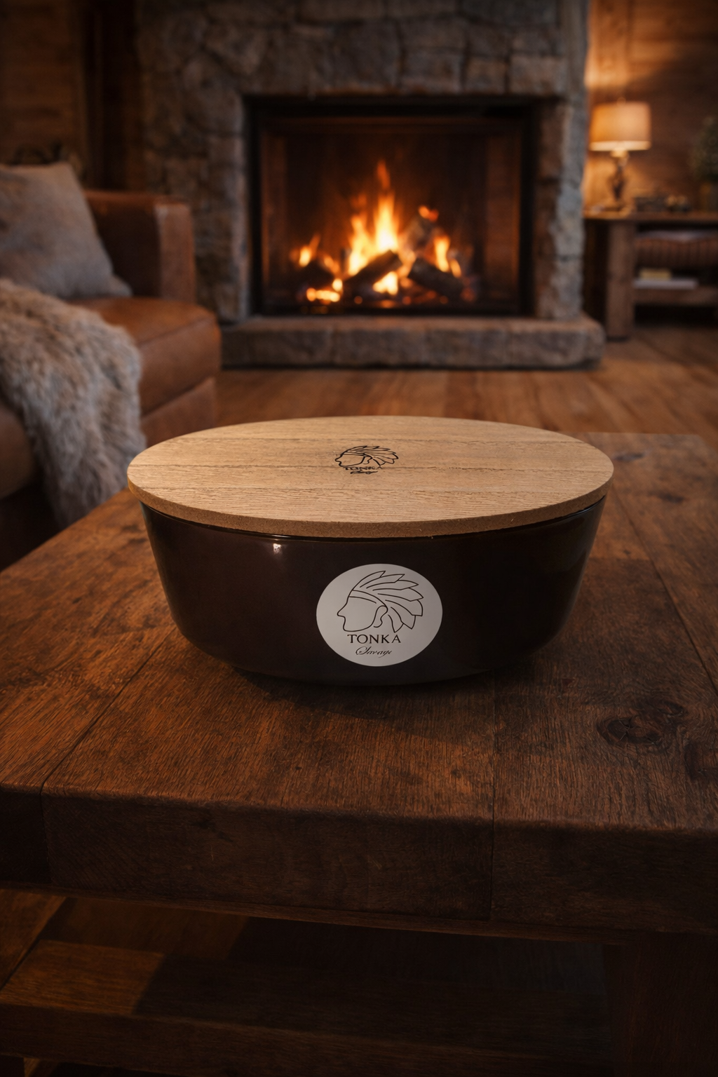 Bougie Tonka Rosewood Crépitant XXL