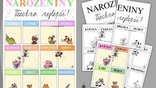🎈Narozeninový kalendář - zvířátka