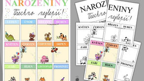 🎈Narozeninový kalendář - zvířátka