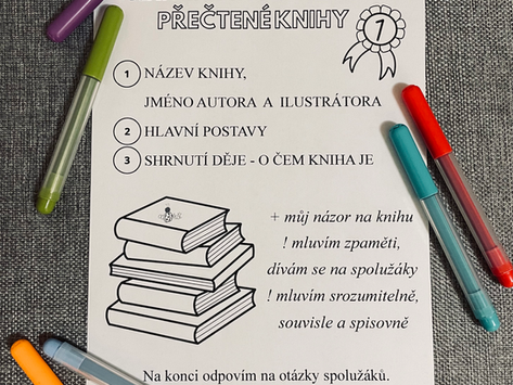 📚 Kritéria hodnocení přečtené knihy