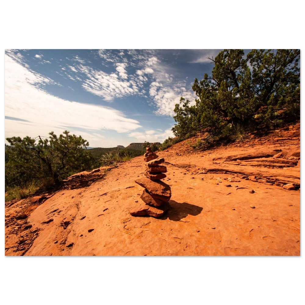 Trail Cairn In Color