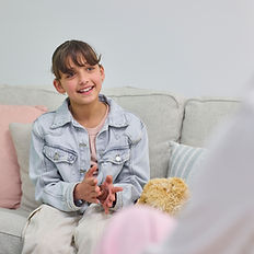 Child engaging in therapy that is attuned and evidence-based from an experienced Clinical Psychologist. Therapy for anxiety, trauma, mood, OCD, relationships and more.
