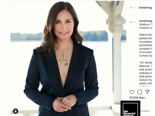 FINLAND PM’S PHOTSHOOT SPARKS SEXISM FUROR