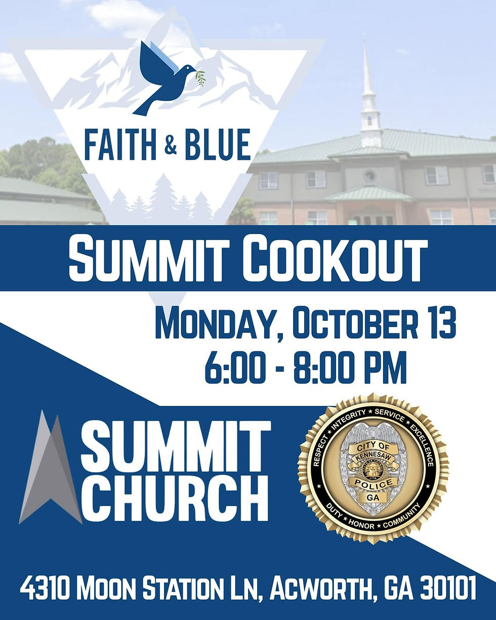 Faith and Blue: A Cookout with Kennesaw Police Department