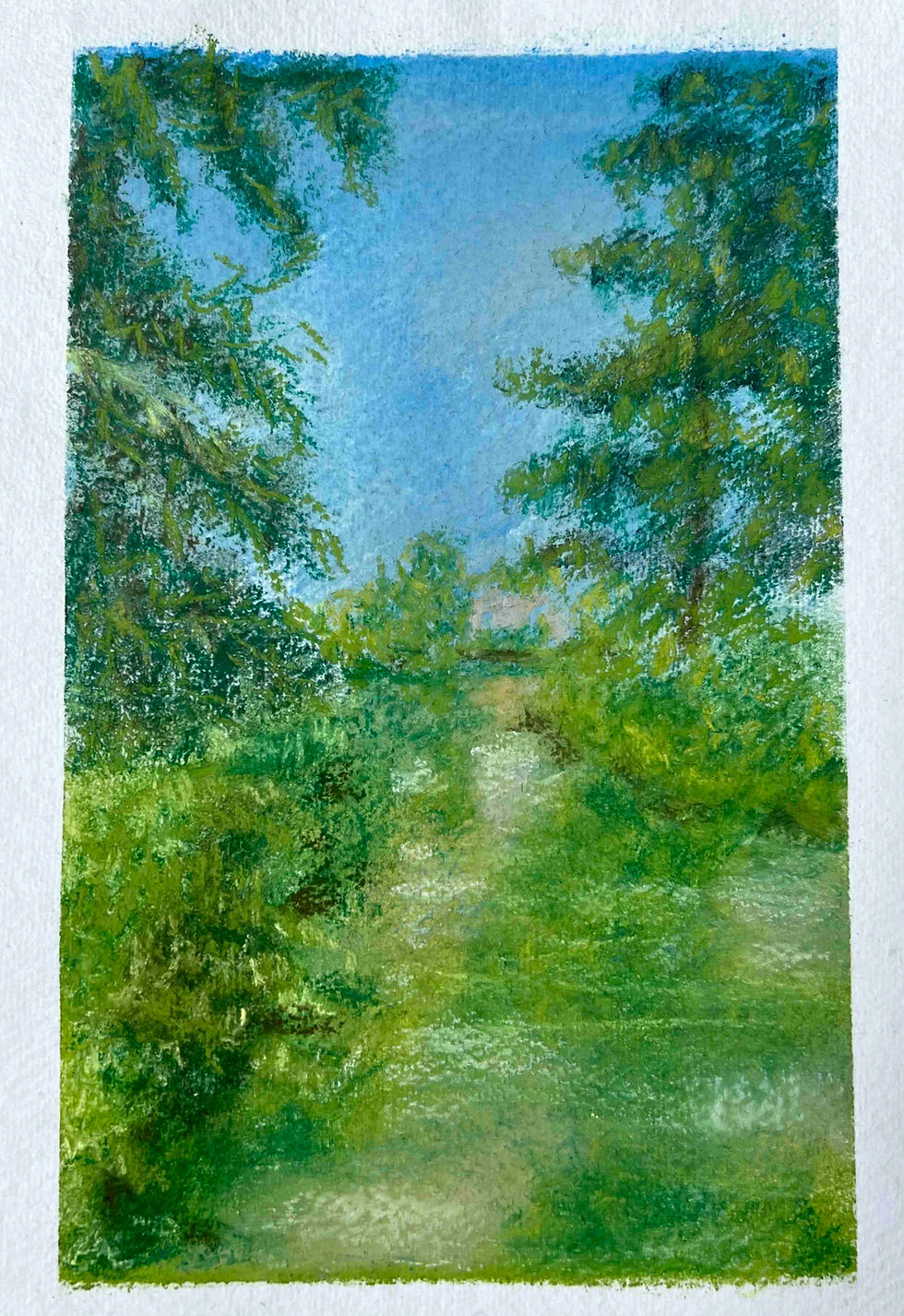 Thumbnail: Jardin Public Bordeaux - Soft Pastel Painting, A4