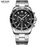Thumbnail: Megir Analoge Mens Chronograaf Quartz Watch With Rvs Bracelete