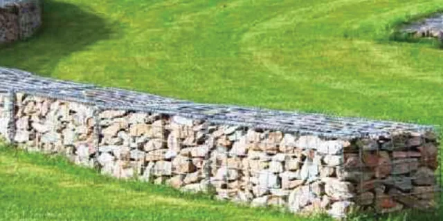 Example: Rock gabion retaining walls