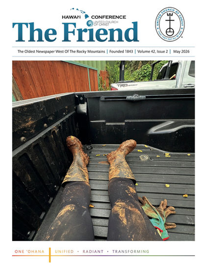 cover of The Friend features image of muddy boots on tired legs