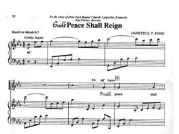 "God's Peace Shall Reign" Available for Use by Choirs and Ensembles