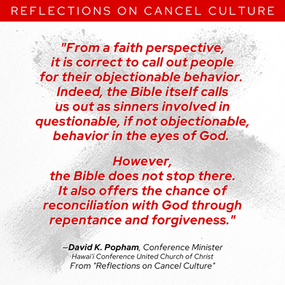 Reflections on Cancel Culture