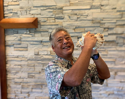 Pastor Clyde Fujikawa conch Kauai Association.png