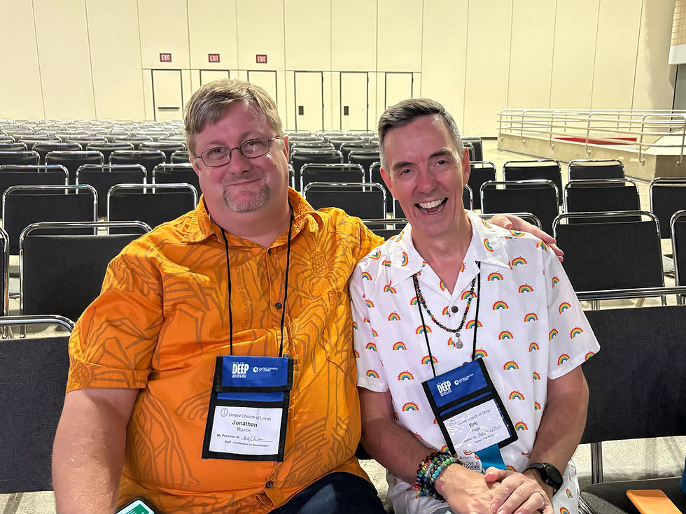 Jonathan Roach with Eric Page (pastor of Hokuloa UCC on Hawai‘i Island)