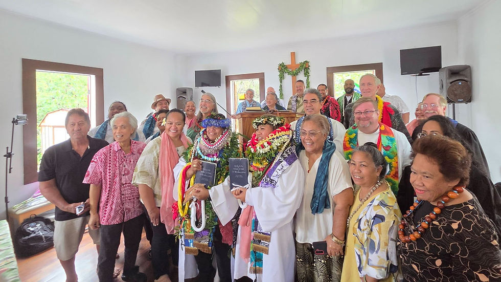AHEC Holds Service of Installation for Melveen Kaupiko and Rosalind Ioane at Hau'oli Kamana'o Church