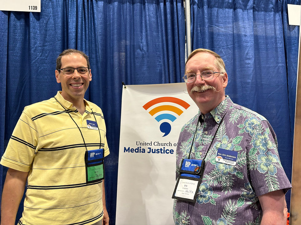 Brian Lapis and Eric Anderson—Board members, UCC Media Justice Ministry
