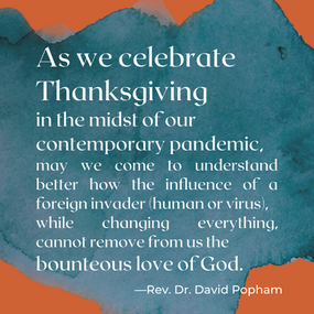 Reflections on Thanksgiving by our Conference Minister
